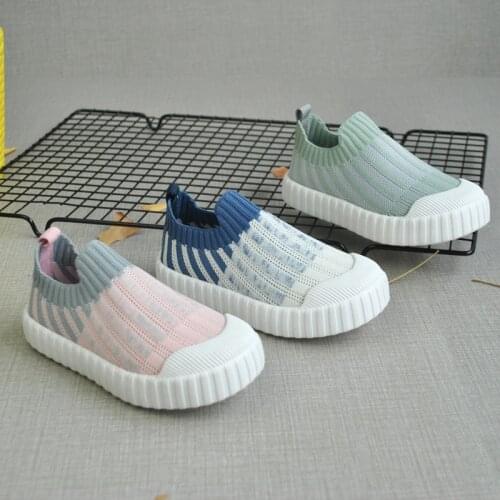 Kids boys shoes Casual Woven baby Sneakers mixed color children sport shoes set of feet loafers soft sole SDB048