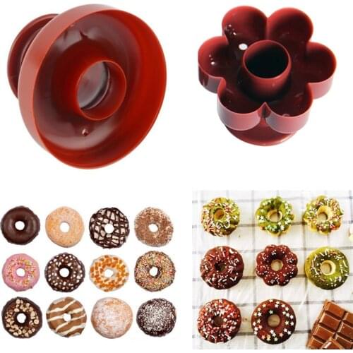 Food Grade Donut Mold Dessert Doughnut Donut Maker Cutter DIY Cake Mould Fondant Decor for Bakery Baking Tool Kitchen Gadget