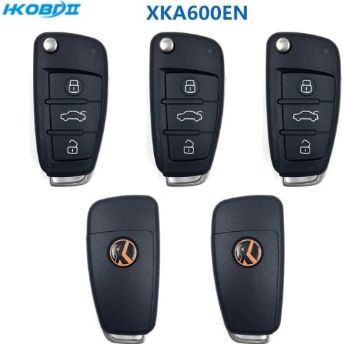 HKOBDII Xhose VVDI Wire XK XKA600EN 3 Buttons Universal VVDI2 Car Key Remote for Xhorse VVDI Key Tool English Version
