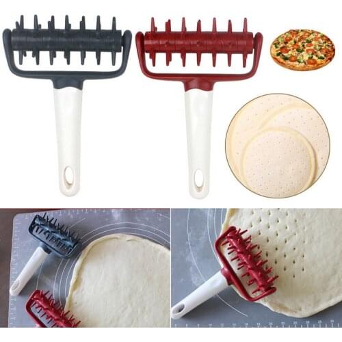 DIY Pizza Tools Spikes Grid Cutter Hole Punch Handheld ABS Pizza Needle Roller Cake Bread Baking tool for Bakery Home Kitchen