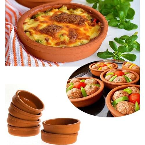 Turkish quality handmade pottery 6 pcs 10 cm glazed hot pot candy dessert bowl dinnerware dish lunch box