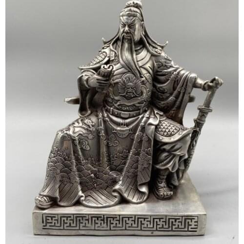 China White copper exquisite guan gong crafts statue