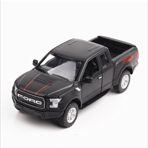 1: 32 Ford Raptor F150 pickup truck model car sound and light return vehicle cross country childrens toys birthday Christmas