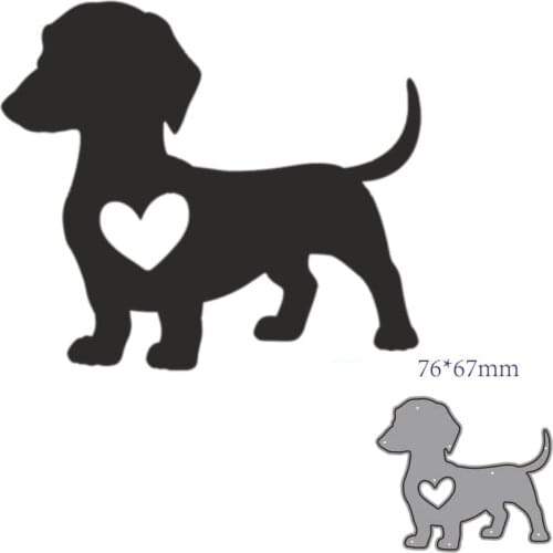 MT Craft Metal Cutting Dies Animal dog heart Scrapbook Photo Album Decorative Embossing Stencils Paper Card Crafts Die Cut