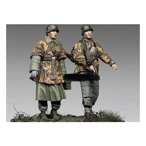 Resin soldier two-person kit model 1:35