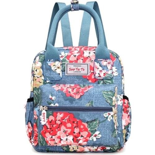 2020 new canvas women bag printing fashion backpack women messenger bag shoulder bag womens multifunctional leisure mommy bag