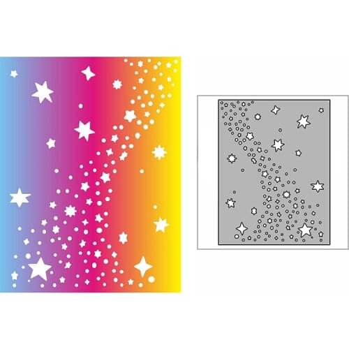 New Milky Way Star Plate Craft Embossing Mold 2021 Metal Cutting Dies for DIY Decorative Scrapbooking Album Card Making No Stamp