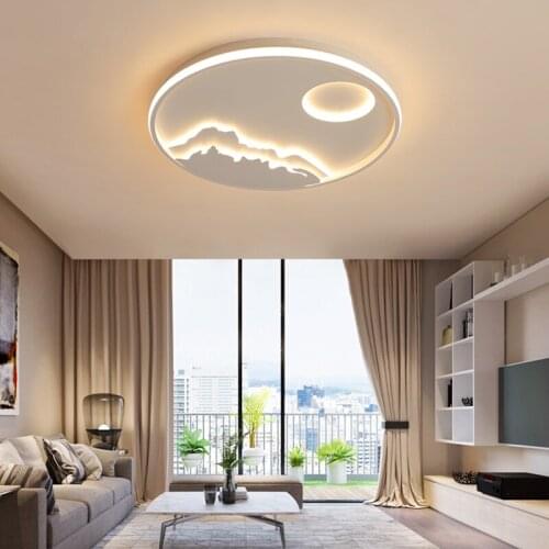 New Design Round LED Ceiling Lights For Living Room Bedroom Dining Room Modern LED Ceiling Lamp lamparas de techo AC90-260V