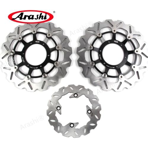 Arashi 1 Set Front Rotors Rear Brake Disc For HONDA CBR1000RR CBR1000 2004 2005 / CBR600RR 2003-2015 CBR600 2006 2007 2008 2009