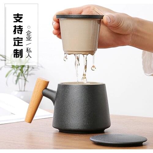 Drinkware porcelain tea mug coffee mug coffee cup tazas caneca tazas de ceramica creativas mugs tasse a cafe Filtered tea cup