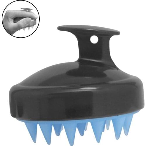 Handheld Silicone Scalp Shampoo Massage Brush Washing Shower Hair Massager Clean Brush Bath Shower Dry Wet Hair Comb