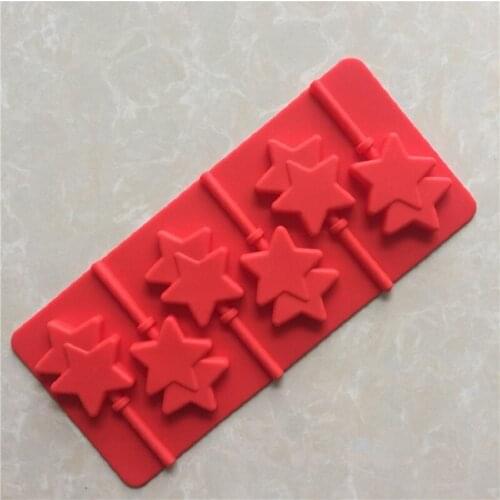 Silicone Chocolate Lollipop Mold Handmade DIY Baking Tool Xg017