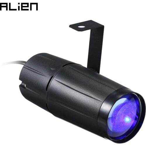 ALIEN 5W LED Beam Spotlight Pinspot Light Mirror Balls DJ Disco Party Christmas Dance Holiday Back lights Stage Lighting Effect