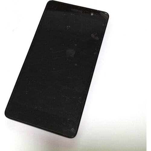 Used LCD Display and Touch Screen Digitizer Assembly+front Frame for Lenovo S860 Smart Cell Phone