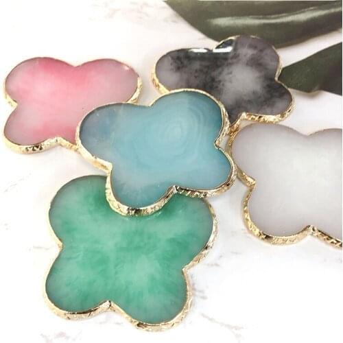 Golden Edge Nail Art Showing Shelf New Resin Agate Plate Painting Nail Gel Display Nail Polish Palette Nails Tool For Nails