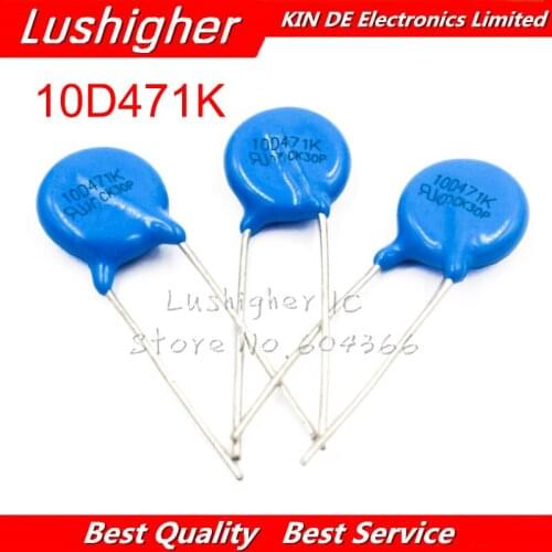 10pcs Varistor 10D471K 470V Piezoresistor 10D471