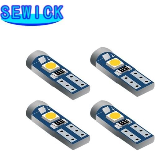 100pcs 12V canbus T5 58 74 286 W1.2W Super Bright 3030 LED 3SMD wedge LED Light Car Dashboard Instrument Cluster Panel Lamp Bulb