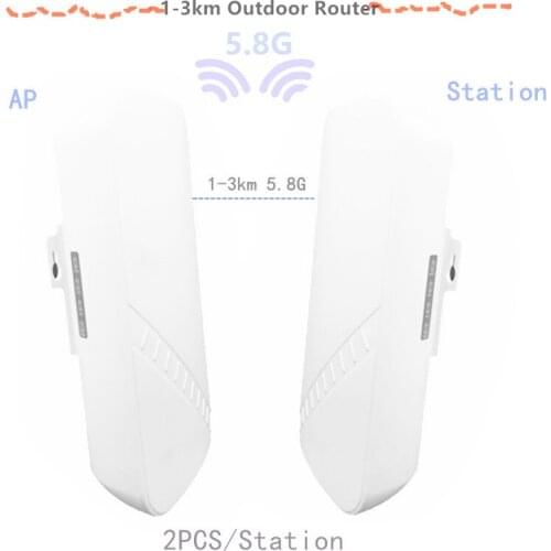 2 pieces 1-3 km 300 Mbit open router CPE 5.8 G wireless access point router Wi-Fi bridge extension center router with 24 V POE