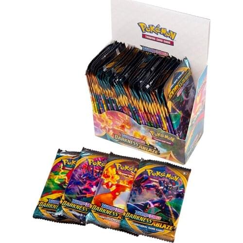 324Pcs/Box Pokemon TCG Sun & Moon Darkness Ablaze Sword Shield Evolutions Collectible English Card Trading Game Booster Box Toy