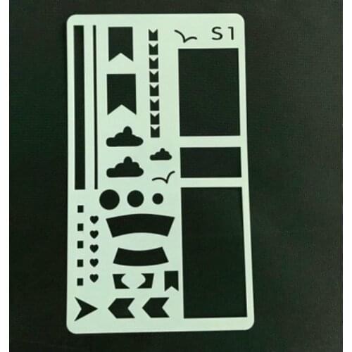 4pcs/set New Creative DIY Stencils School Supplies Hollow Out Drawing Template For Kids