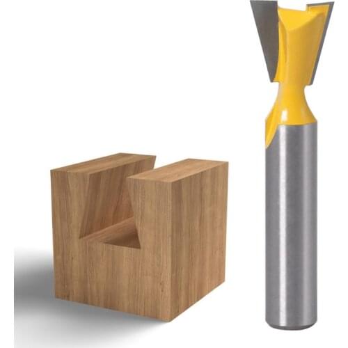 8mm Milling Cutter Bit 1/4 3/8 1/2 5/8 3/4 Dovetail Groove Router Woodwork Tools