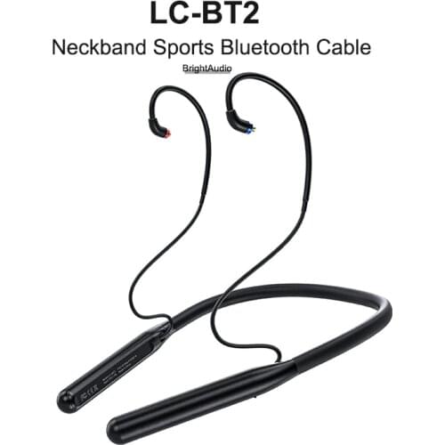 FiiO LC-BT2 AK4331 DAC Neckband Sports Bluethooth 5.0 cable MMCX 0.78mm Connector SBC/AAC/aptX/LDAC for FH7 FH3 FA9 vs xiaomi