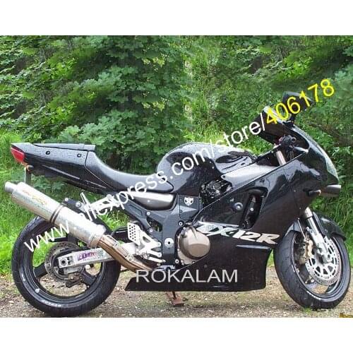 For Kawasaki Ninja ZX12R Parts 00 01 ZX 12R 2000 2001 ZX-12R Black Aftermarket Kit Sportsbike Fairing (Injection Molding)