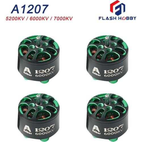 4pcs/Lot Flash Hobby Arthur SeriesA1207 2500KV 3100KV 5000KV 6000KV 7000KV Brushless Motor Toothpick Motor