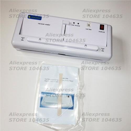 Best Electric Vacuum Sealer Machine 220V 110V With 10pcs Food Saver Bags Household Automatic Food Vacuum Packaging Machine