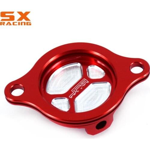Motorcycle CNC Red Oil Filter Cleaner Cap Cover For HONDA CRF450R 2002 2003 2004 2005 2006 2007 2008 CRF450X 2005-2016 Dirt Bike