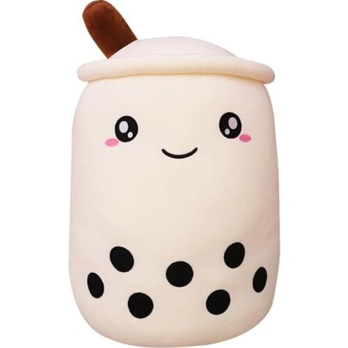 Cute Soft Cartoon Bubble Tea Cup Plush Toys Filled with Fashionable Beverage U7EE