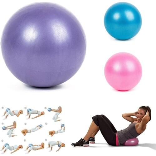 Mini Yoga Pilates Ball Explosion-proof Pvc Fitball for Stability Exercise Training Gym Anti Burst&slip Resistant Straw 25cm