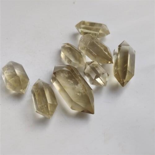 Natural Crystal Point Citrine Healing Obelisk Yellow Quartz Wand Beautiful Ornament for Home Decor Energy StoneHexagonal Prism