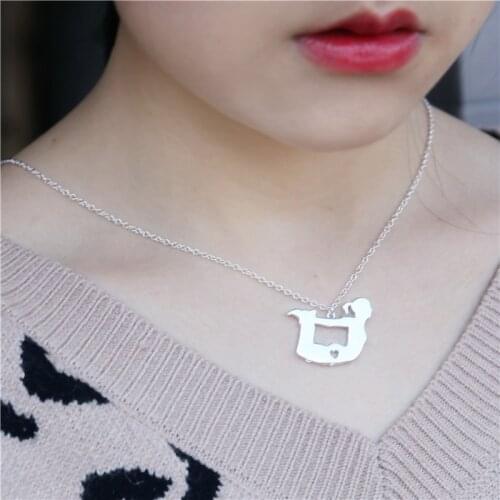 New hot-selling European and American wind yoga athletes pendant sports necklace friend gifts