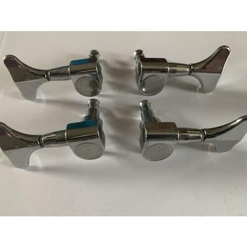 Genuine 2+2 Machine head/Tuner Chrome Color For 4 Strings Electric Bass Guitar Made in Korea