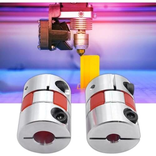Shaft Coupling Dismountable Flexible Aluminium Alloy Integration Plum Coupler for 3D Printer Motor Jaw Shaft Coupler Coupling