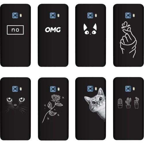 QAQsam Silicone Cover For Samsung Galaxy C5 Pro Case Painting Flower Cat Moon Matte Phone Cases Funda