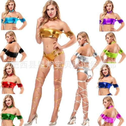 Sexy sexy 2021 European and American wind lingerie off-the-shoulder collar + bra containing takes 2102 ms