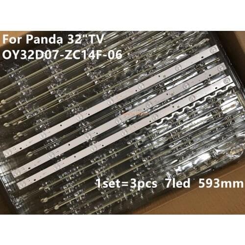 LED Backlight Strips for Panda 32"TV LE32D58S OY32D07-ZC14F-06 303WY315038 532WY315M06 LE32F51I LE32D69 593mm