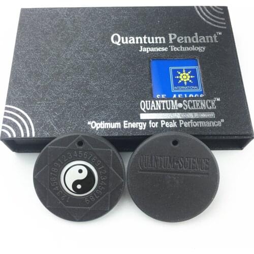 Yinyang Bio Scalar Quantum Energy Pendant Health Care Lava Stone Necklace with Negative Ions for EMF Protection