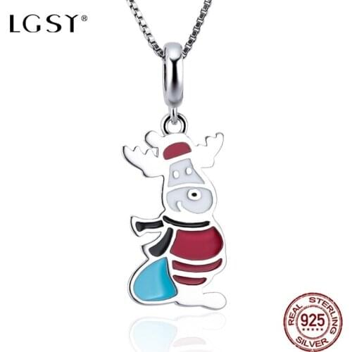 LGSY 925 Sterling Silver Crystal Pendant Romantic Fashion Silverware Necklace Pendant Fine Jewelry Making DP030