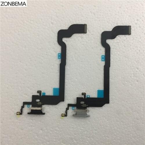 ZONBEMA 20pcs NEW Charger Charging Port Dock USB Connector Flex Cable For iPhone X 8 8 Plus 4.7" 5.5" Headphone Audio