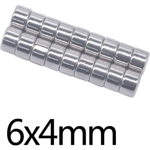 100/200/300pcs 6x4 mm Permanent Small Round Magnet 6mmx4mm Neodymium Magnet Dia 6x4mm Mini Strong Magnetic Magnets 6*4 mm