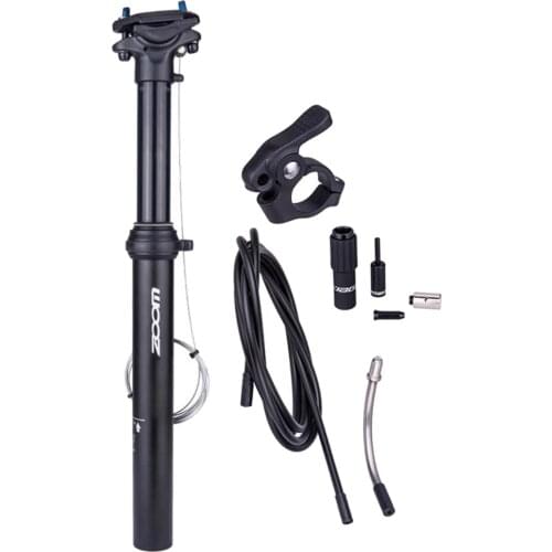 30.9/31.6mm Bike Remote Control Seatpost Dropper Seat Post External Cable Routed Hydraulic Cartridge 100 Travel Saddle Tube