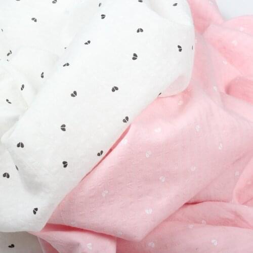 50x145cm Heart Cotton Baby Quilting Fabric for DIY Sewing Patchwork Cloth Sheet Fabric