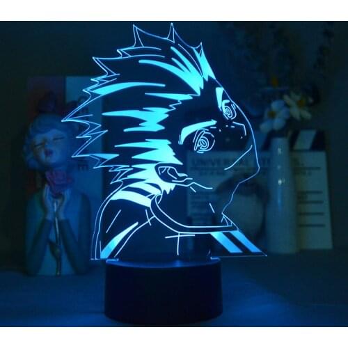 3D Night Light Plug In Acrylic Nightlight LED Haikyuu!! Akaashi Keiji Childrens Gift Cute Room Decor Bluetooth Speaker Dropship