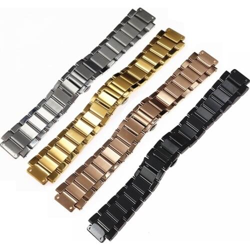 Watch accessories for HUBLOT classic fusion big bang stainless steel belt men and women bulge 19mm