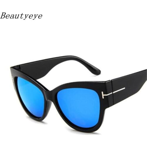 Beautyeye 2018 Fashion Tom Sunglasses Women Luxury Brand Designer Vintage T Half Cat Eye Glasses Eyewear Female UV400 Oculos