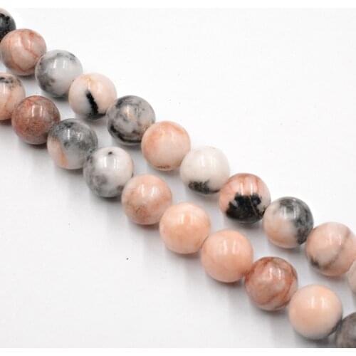 Natural Stone Pink Zebra Jaspers Beads 4-12mm Loose Beads for Jewelry Making Accessories DIY Fashion Free Shipping Strand 15"
