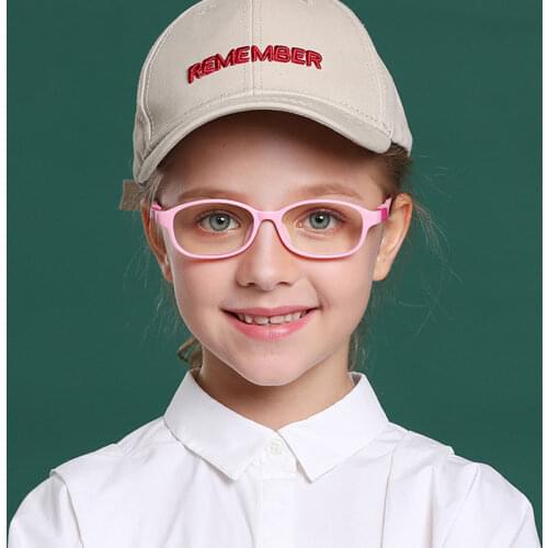 Anti Blue Light Glasses Kids Boy Girls Optical Prescription Frame Child Transparent Sun Glasses Glare Computer Glasses 2020 3-7